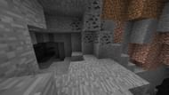 A coal ore in a cave (Image via Minecraft)